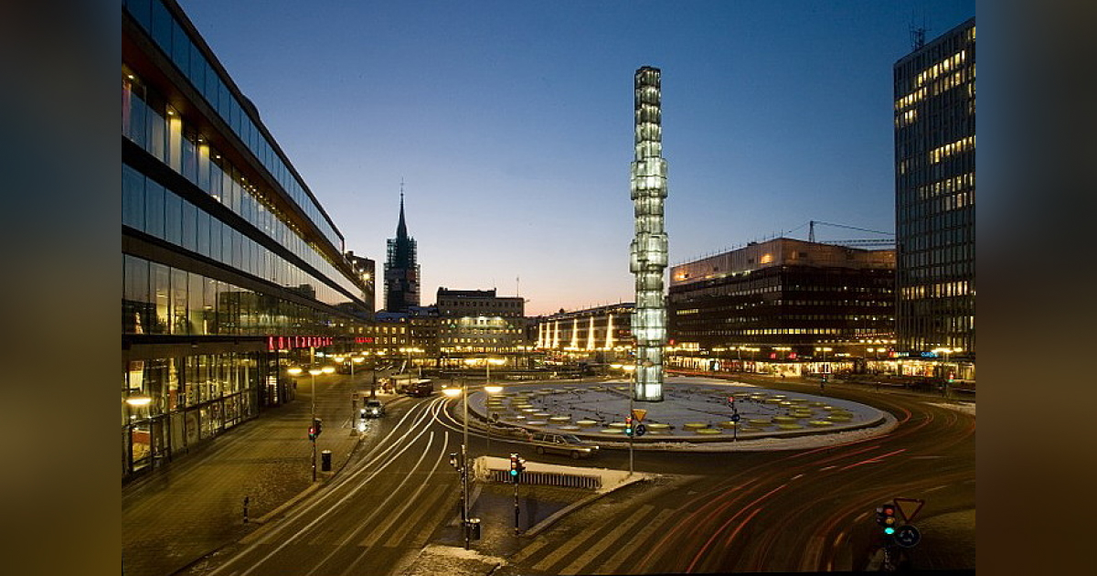 Sergels torg (“Sergel’s Square”) in Stockholm, Sweden