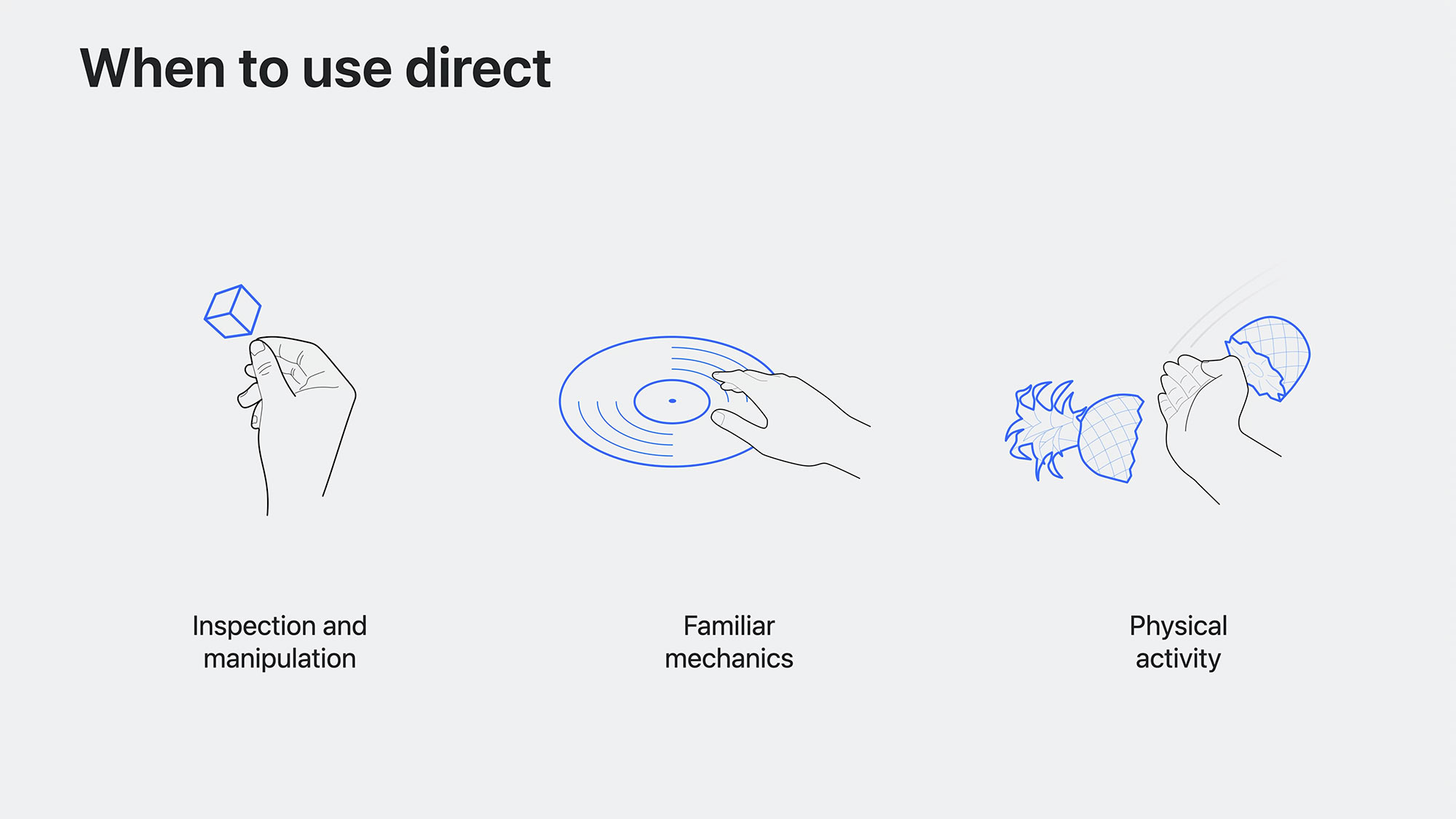 Design for spatial input